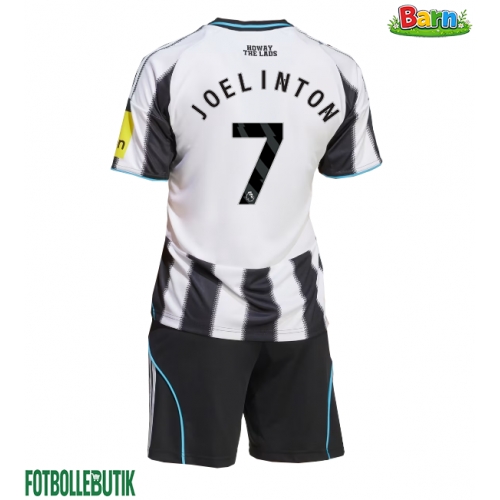 Newcastle United Joelinton #7 Hemmaställ Barn 2025-26 Kortärmad (+ Korta byxor)